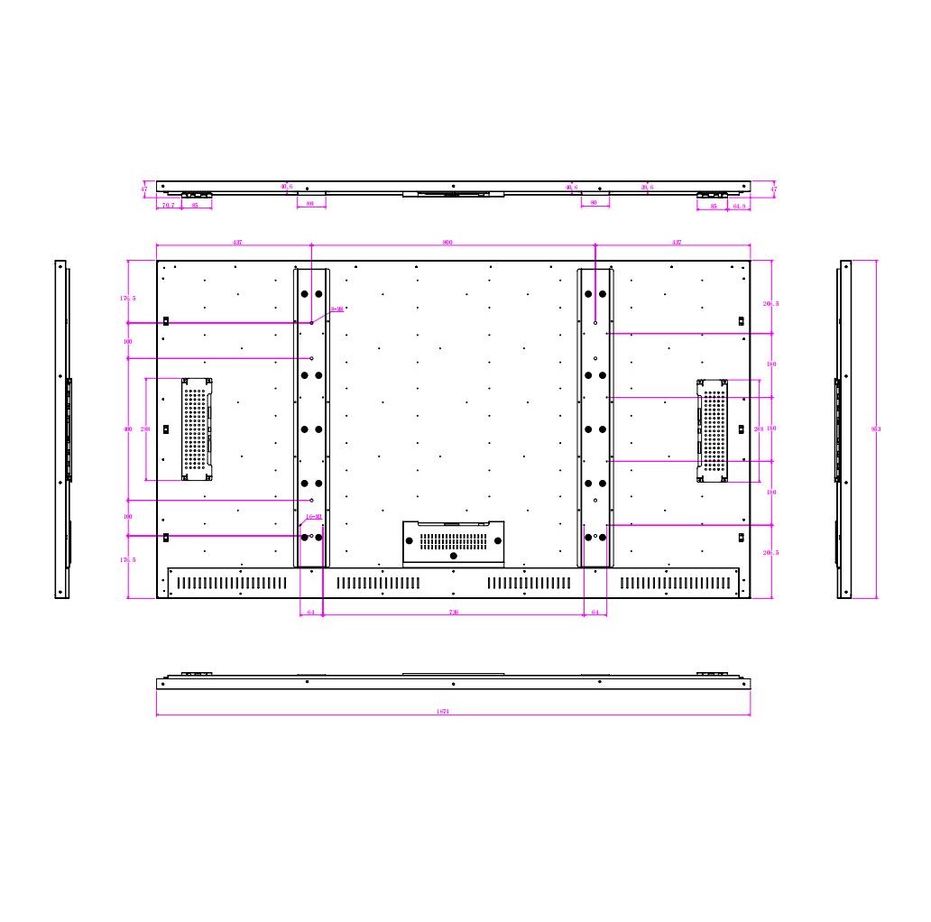 75UDSW100OM Ultra-bright outdoor open frame