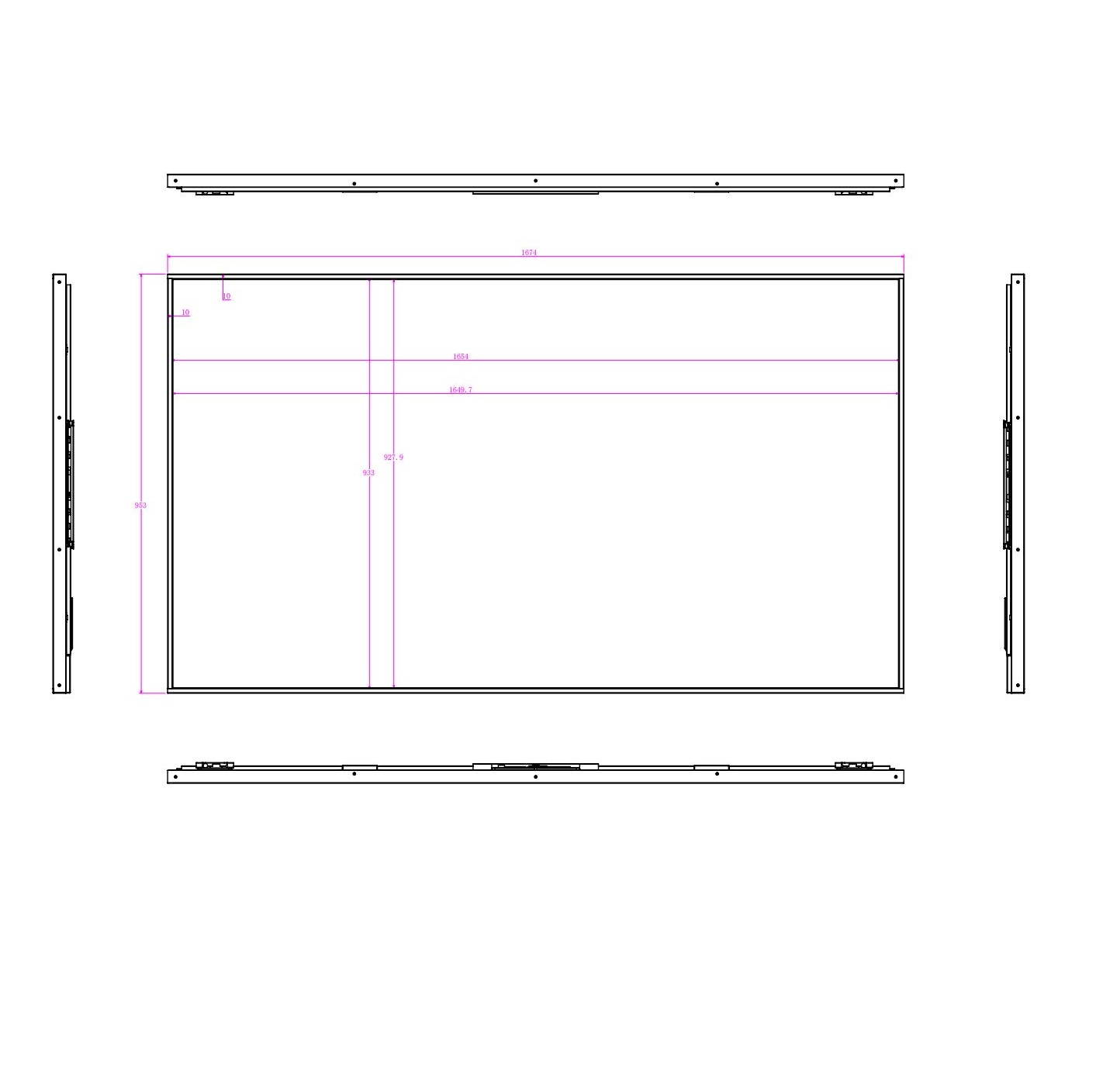 75UDSW100OM Ultra-bright outdoor open frame