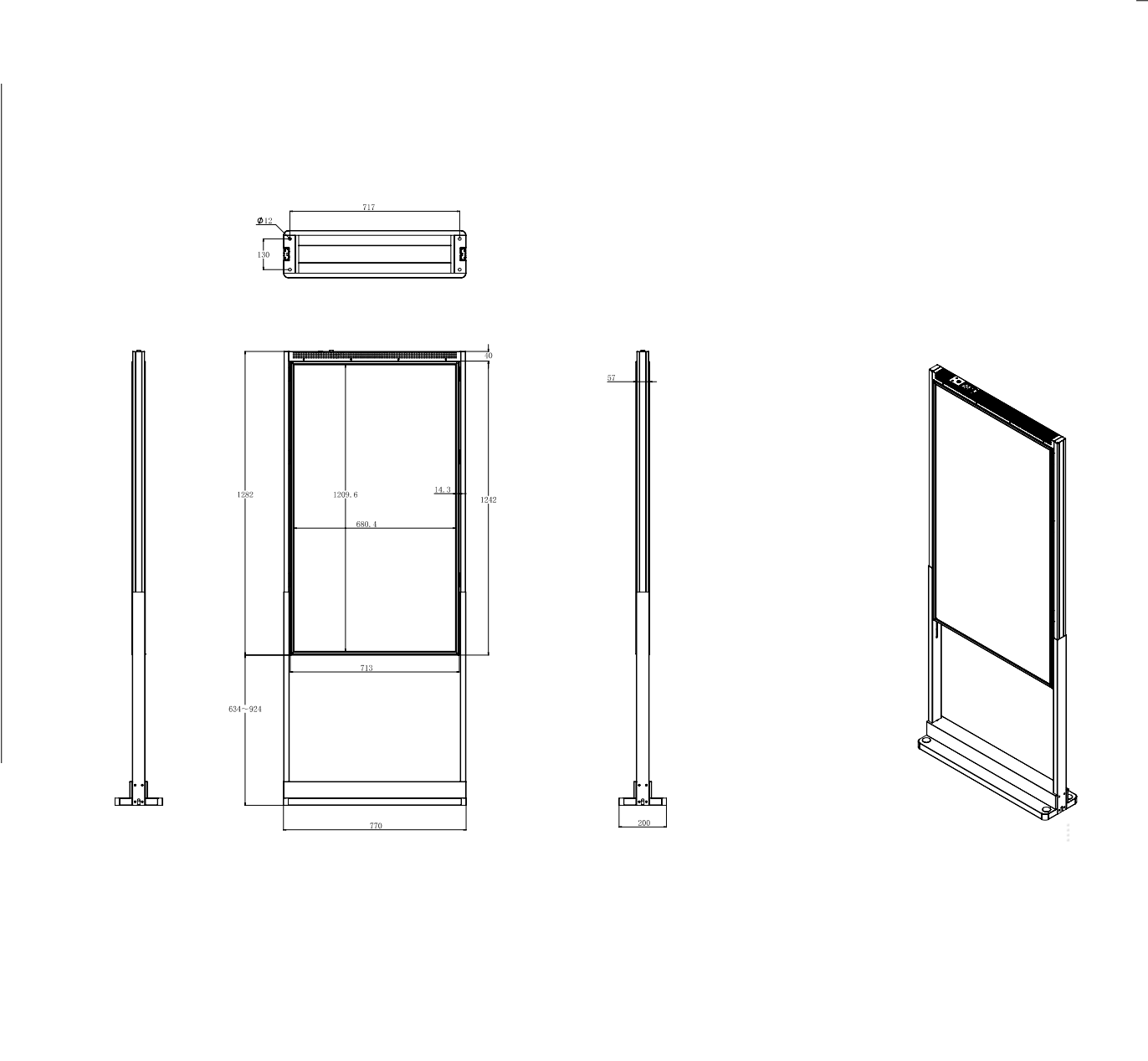 55FW600G3 2 sides-slim screen
