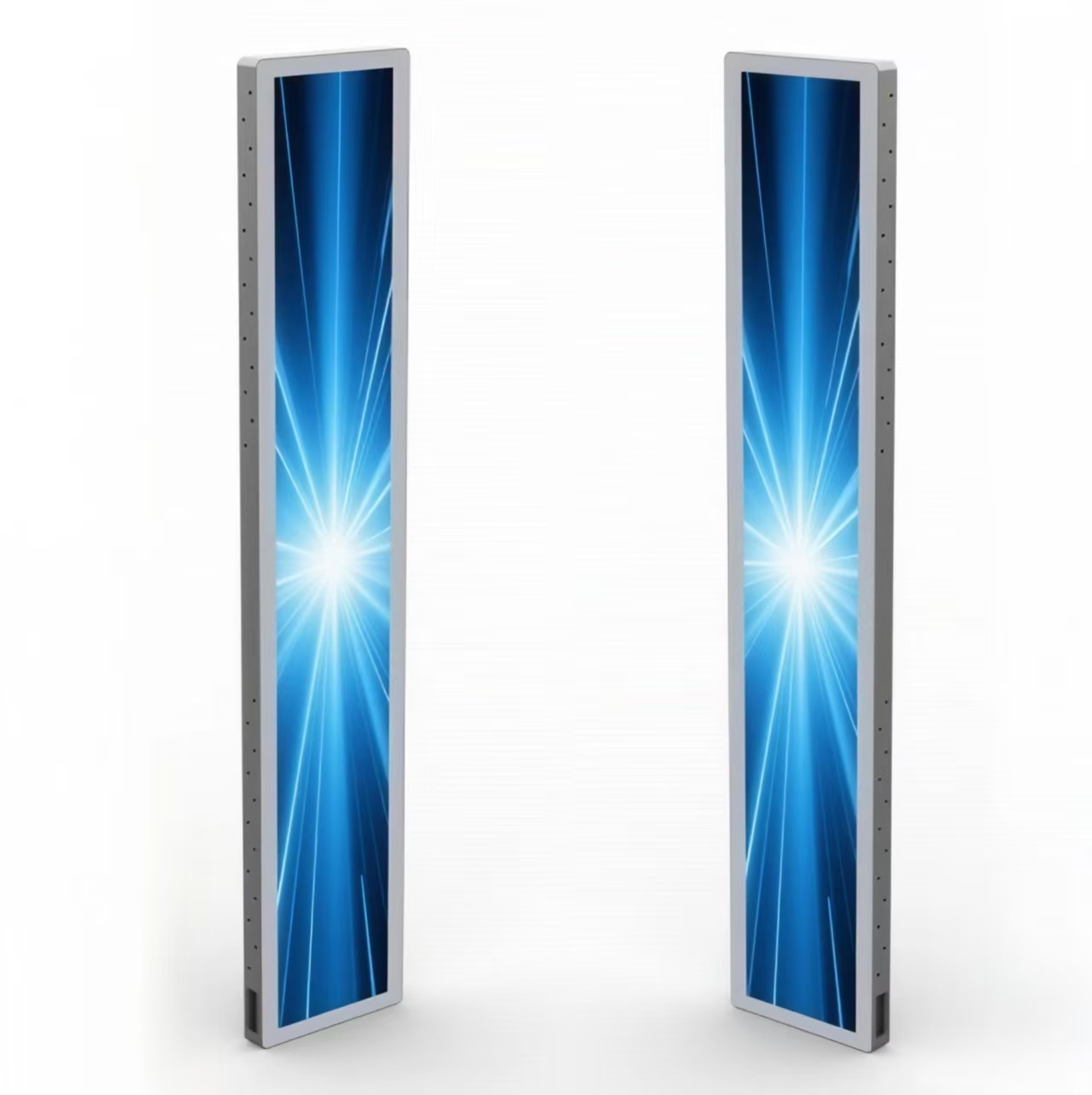 36.6”Ultra slim dual sides bar LCD screen for ceiling&shelf side mount rotatable