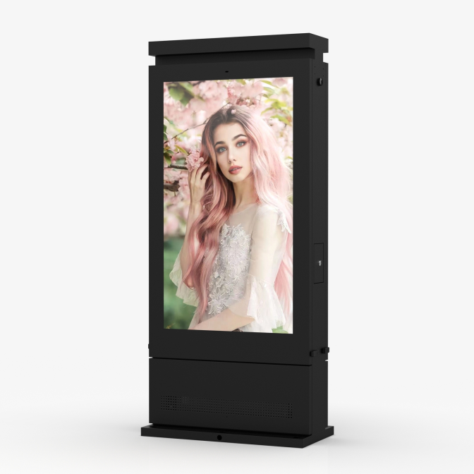 98-in Dual sided floor Ultra-bright outdoor LCD signage