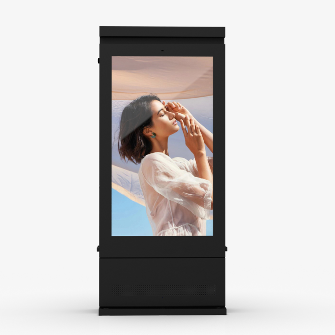98-in Dual sided floor Ultra-bright outdoor LCD signage