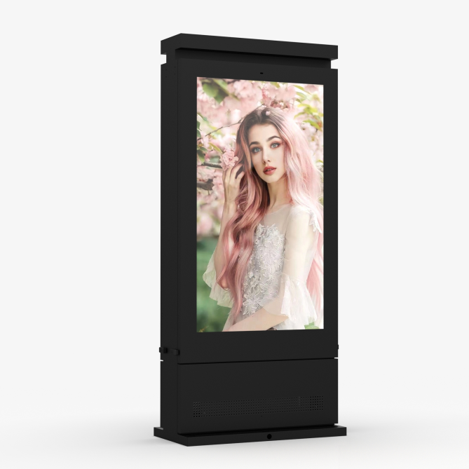 98-in Dual sided floor Ultra-bright outdoor LCD signage