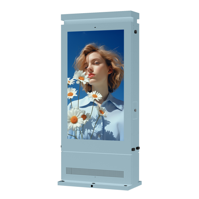 98-in Dual sided floor Ultra-bright outdoor LCD signage