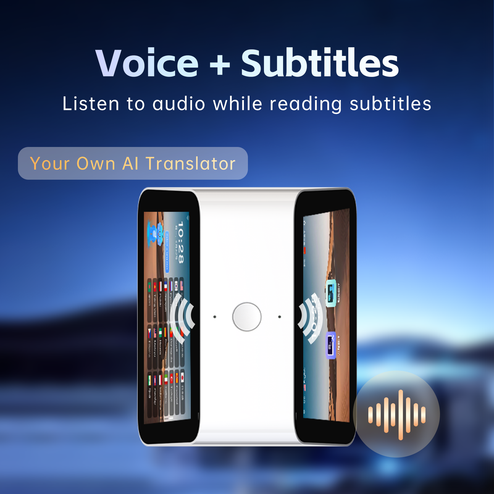 5 inch Dual screen translator